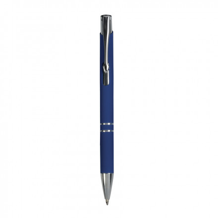 STYLO PUBLICITAIRE EN ALUMINIUM 'OLEG SOFT' - bleu foncé