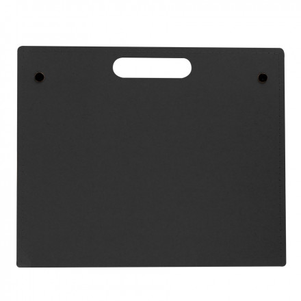 PORTE-DOCUMENTS EN CARTON AVEC STYLO RECYCLÉ 'ALBERTA' - noir