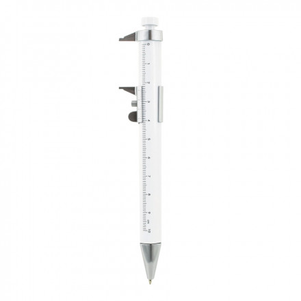 STYLO PIED A COULISSE 'PRESCOT' - blanc/noir