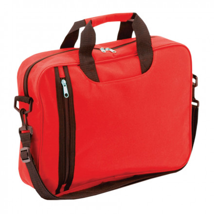 SACOCHE PORTE-DOCUMENTS PERSONNALISÉE 'LINCOLN - rouge