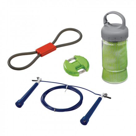 PACK TELETRAVAIL 'FITNESS' À PERSONNALISER - LIVRAISON À DOMICILE INCLUSE - bleu/vert/rouge