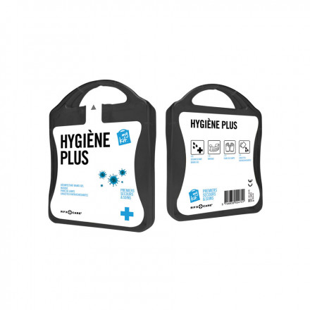 KIT DE PROTECTION PERSONNALISATION QUADRICHROMIE INCLUSE ' MY KIT HYGIENE PLUS' - noir