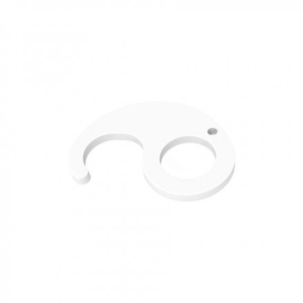 PORTE-CLÉS POIGNÉE PERSONNALISABLE 'SENZA' - blanc