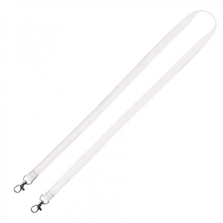 TOUR DE COU PORTE MASQUE PERSONNALISABLE EN QUADRICHROMIE 'TAMANO' - blanc