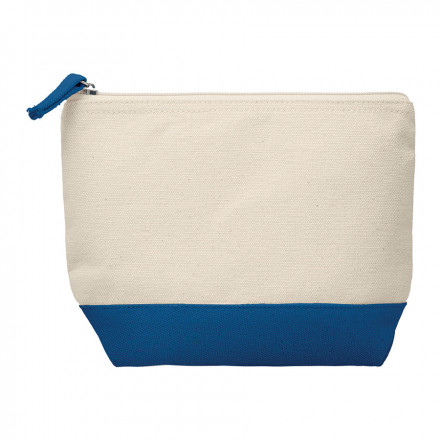 TROUSSE EN COTON PUBLICITAIRE BICOLORE 'MELLY' - bleu