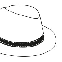 671384 | BANDEAU NOIR SANS MARQUAGE