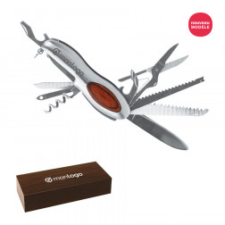 COUTEAU DE POCHE PERSONNALISÉ 15 FONCTIONS 'DAVY'