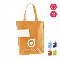 LOT DE 250 SACS SHOPPING PLIABLES PERSONNALISÉS 'KATRINA' 80 GR/M²