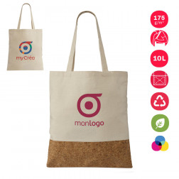 SAC SHOPPING PUBLICITAIRE COTON 'ECORCE' 175 GR/M²