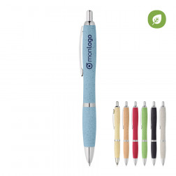 STYLO PUBLICITAIRE EN PAILLE DE BLÉ 'RIO GREEN'