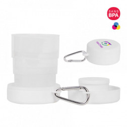 GOBELET PUBLICITAIRE PLIABLE 'PESSOA' QUADRI