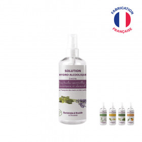SOLUTION OU GEL HYDROALCOOLIQUE AUX HUILES ESSENTIELLES BIO EN SPRAY 100ML 'APOLLINE'