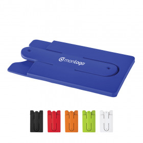 PORTE-CARTES PERSONNALISÉ AVEC SUPPORT SMARTPHONE 'SILLY'