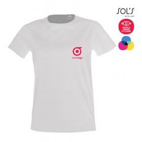 TEE-SHIRT FEMME PUBLICITAIRE 'IMPERIAL FIT' 190 GR/M² BLANC