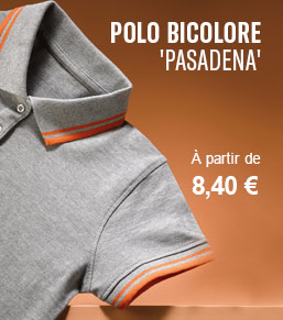 Polo personnalis&eacute; bicolore - objetrama
